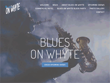 Tablet Screenshot of bluesonwhyte.com